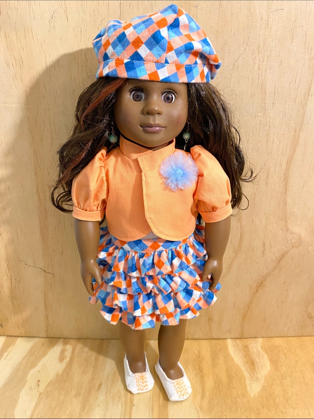 Vintage African American Battat Doll 18"